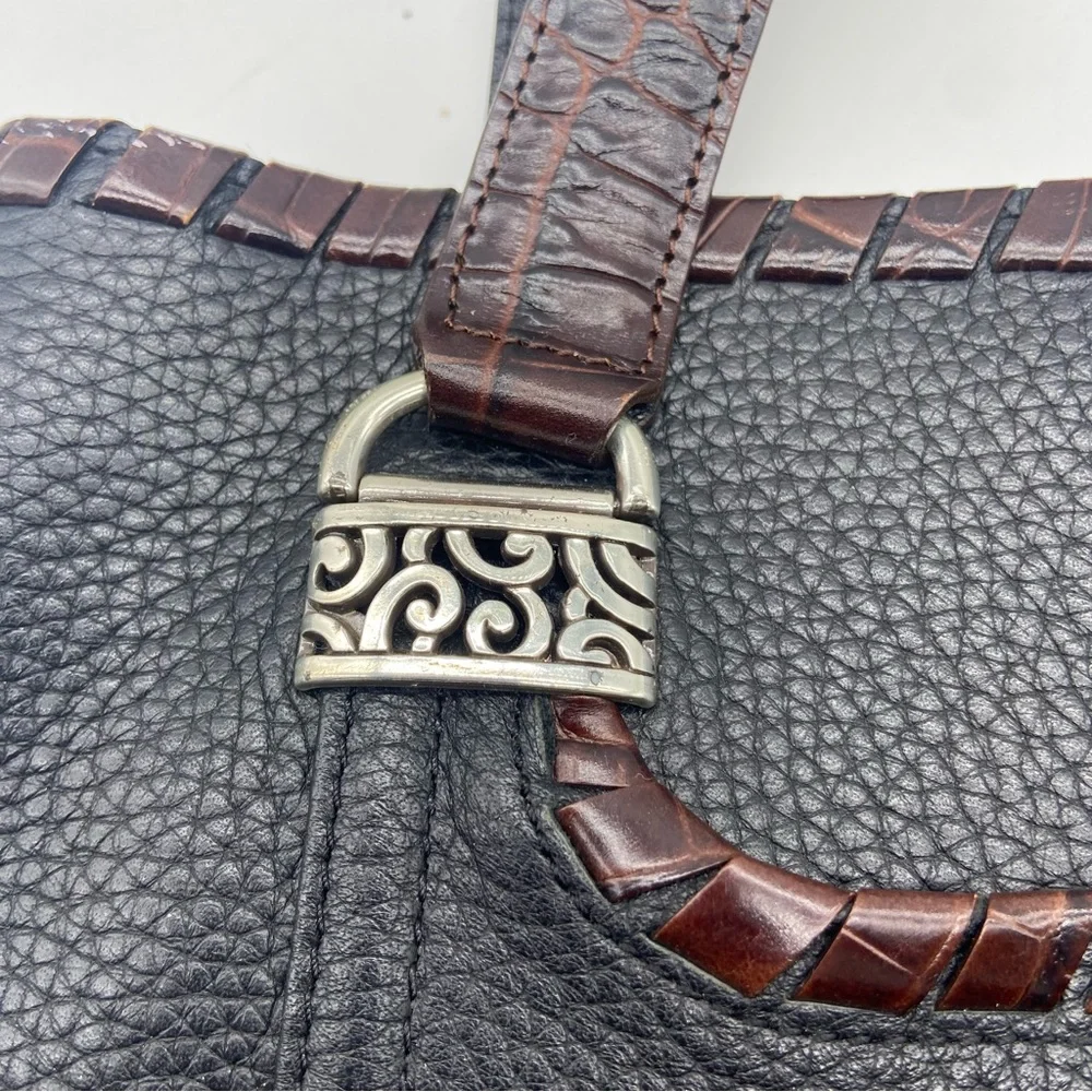 BRIGHTON WOMENS Two Tone Pebbled Shoulder bag‎ PURSE